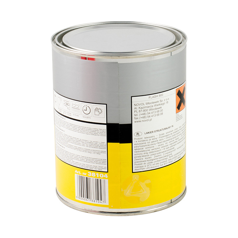 FLASH 900 Структурний лак 1К - чорний  0,75л x3 — фото товара №5