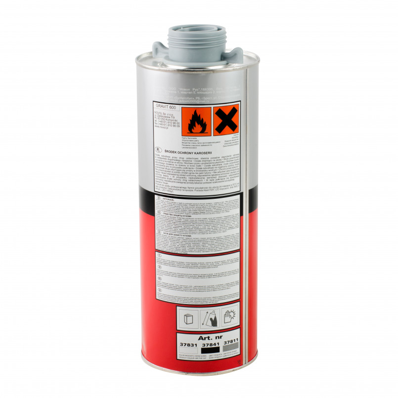 GRAVIT 600 Антикорозійне покриття MS - сіре 1,0л x12 — фото товара №5
