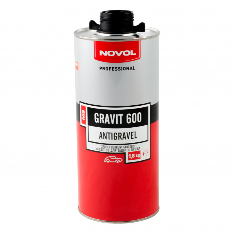 GRAVIT 600 Антикорозійне покриття MS - чорне 1,80кг x8 — фото товара №4