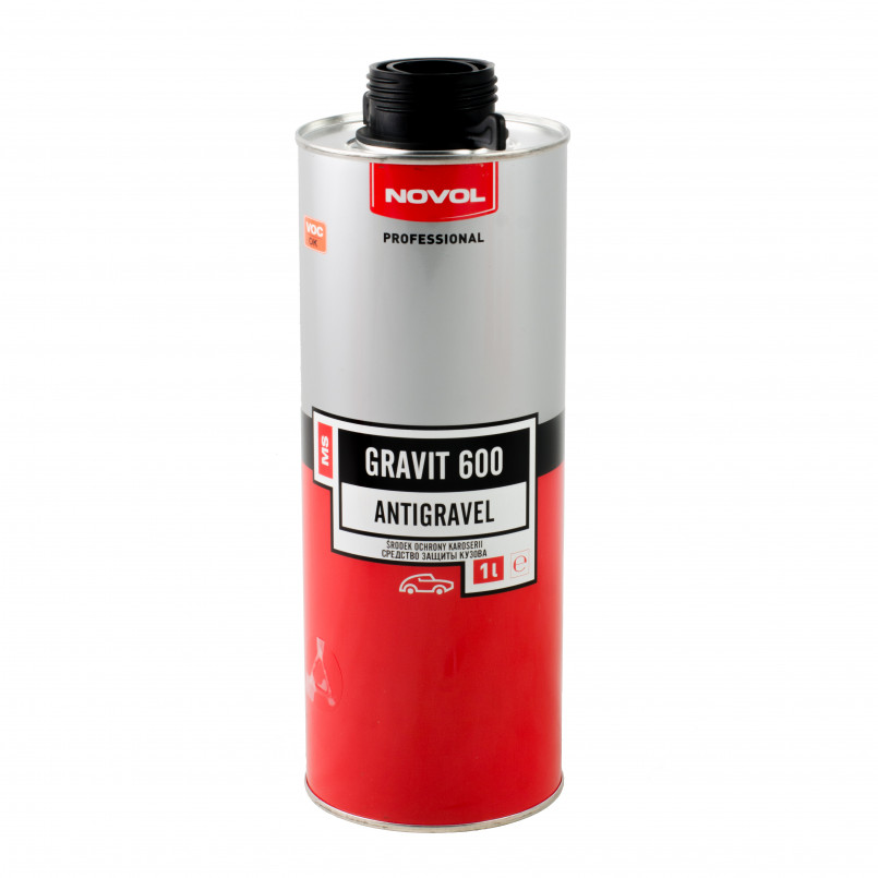 GRAVIT 600 Антикорозійне покриття MS - чорне 1,0л x12 — фото товара №4