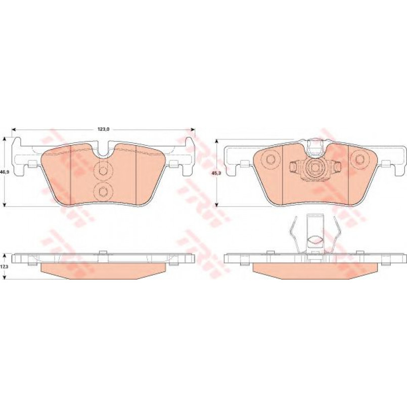 GDB1919  TRW - Гальмівні колодки до дисків — фото товара №1