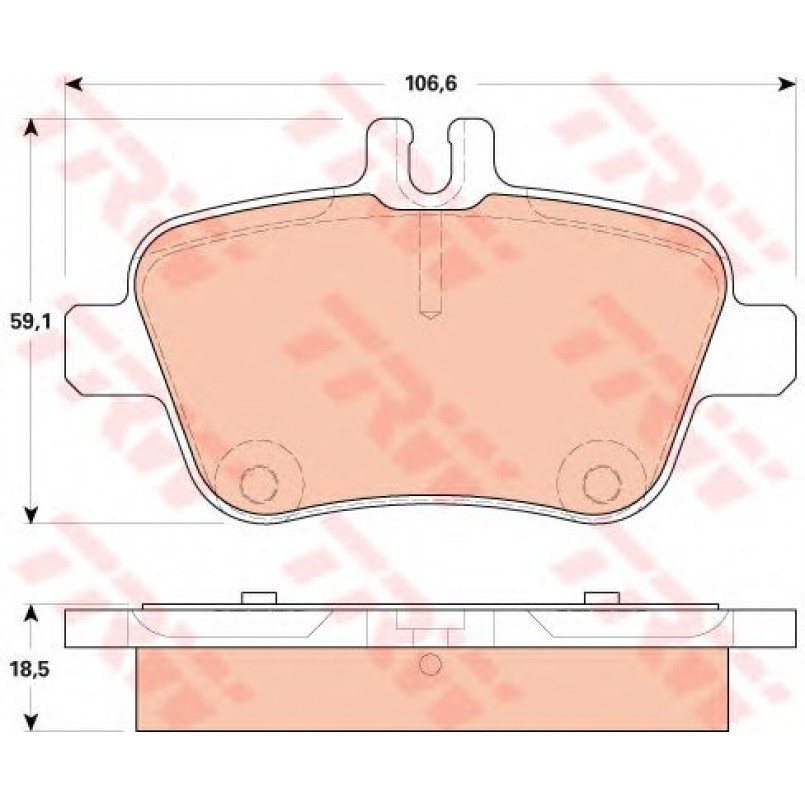 GDB1920  TRW - Гальмівні колодки до дисків — фото товара №2