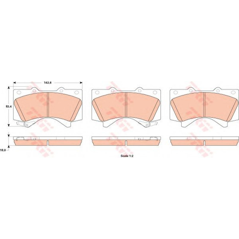 GDB3524  TRW - Гальмівні колодки до дисків — фото товара №1
