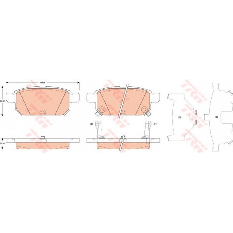 GDB3529  TRW - Гальмівні колодки до дисків — фото товара №1