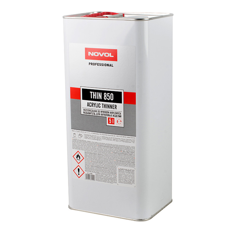 THIN 850 Розчинник для акрилових виробів - стандартний 5,00л x4 — фото товара №5