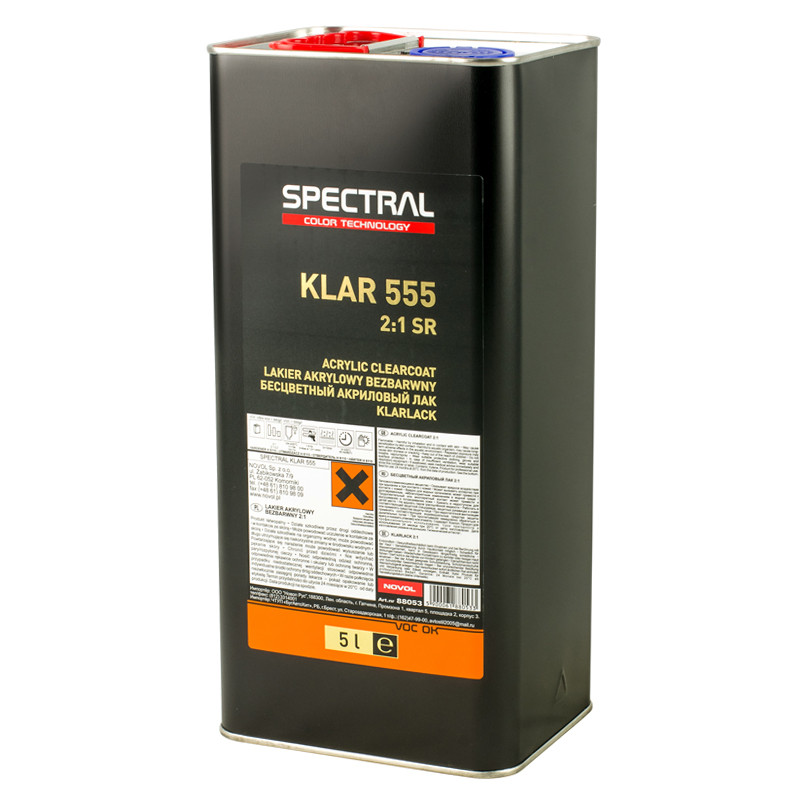 Лак безбарвний SPECTRAL KLAR 555 (SR) 2+1 5,0 л — фото товара №4