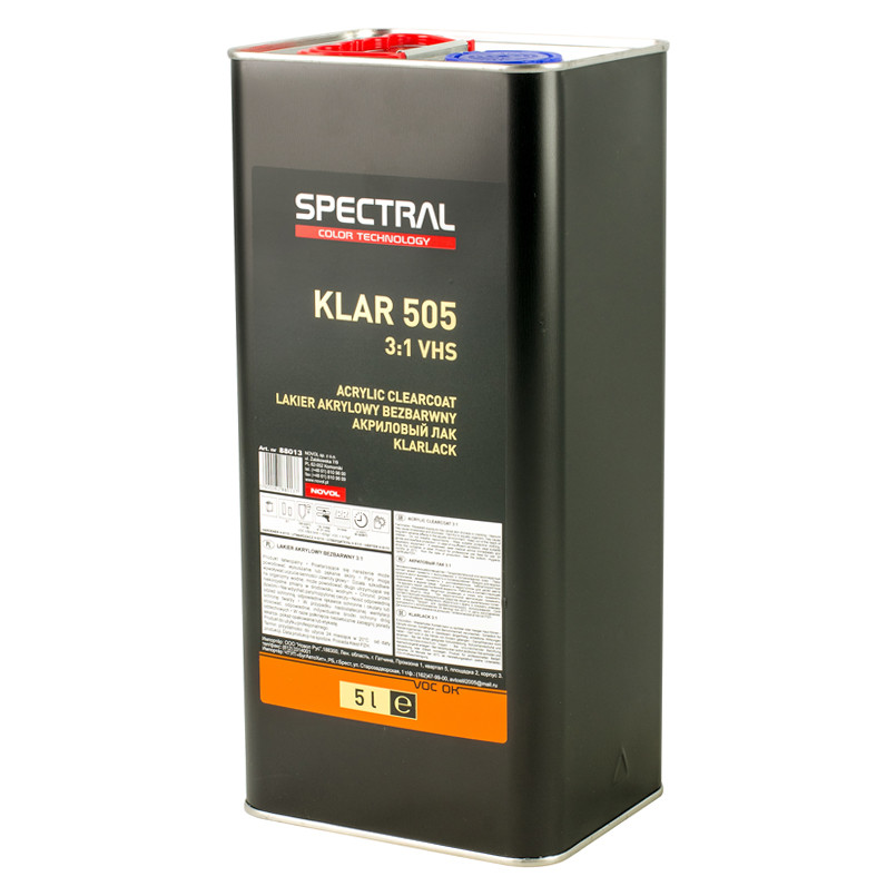 Лак безбарвний SPECTRAL KLAR 505 VHS 3+1 5,0 л — фото товара №4