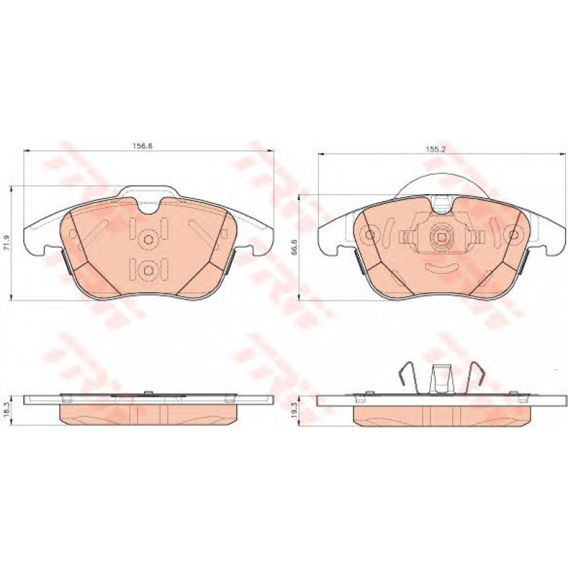 GDB1925  TRW - Гальмівні колодки до дисків — фото товара №1