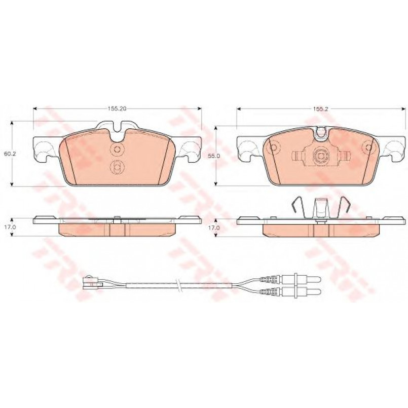 GDB1929  TRW - Гальмівні колодки до дисків — фото товара №1