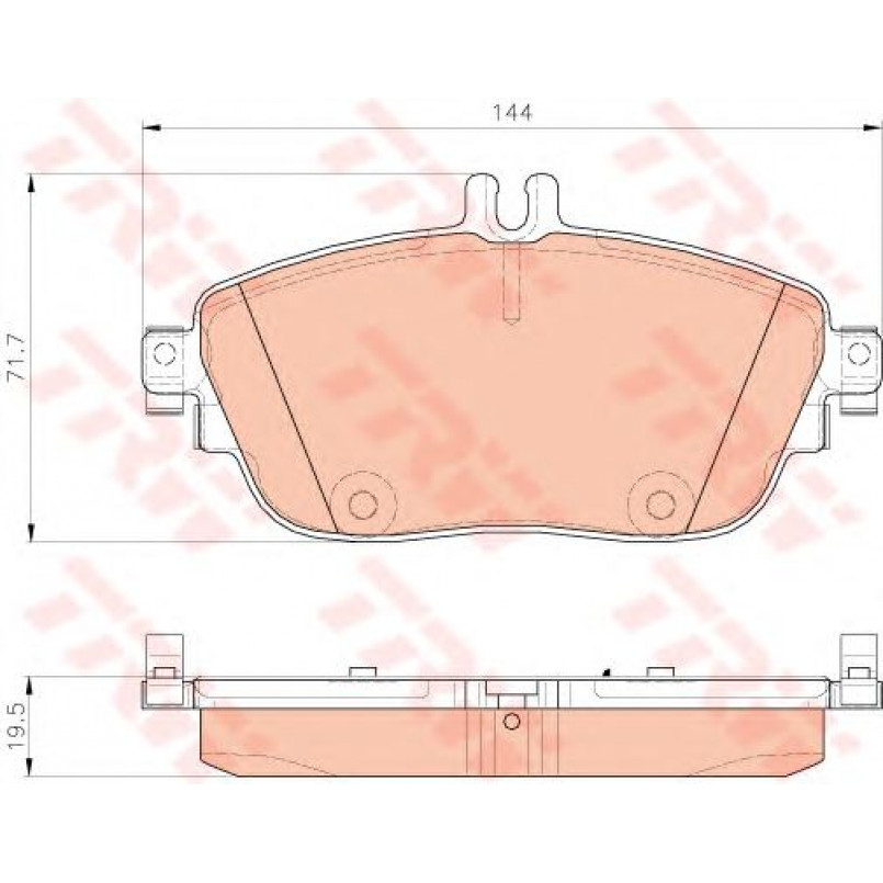 GDB1932  TRW - Гальмівні колодки до дисків — фото товара №1