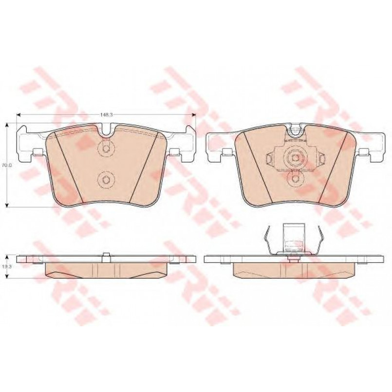 GDB1942  TRW - Гальмівні колодки до дисків — фото товара №1
