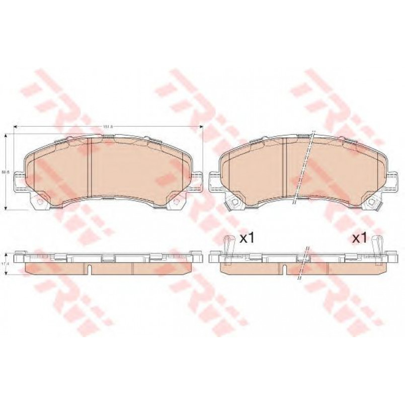 GDB3545  TRW - Гальмівні колодки до дисків — фото товара №2
