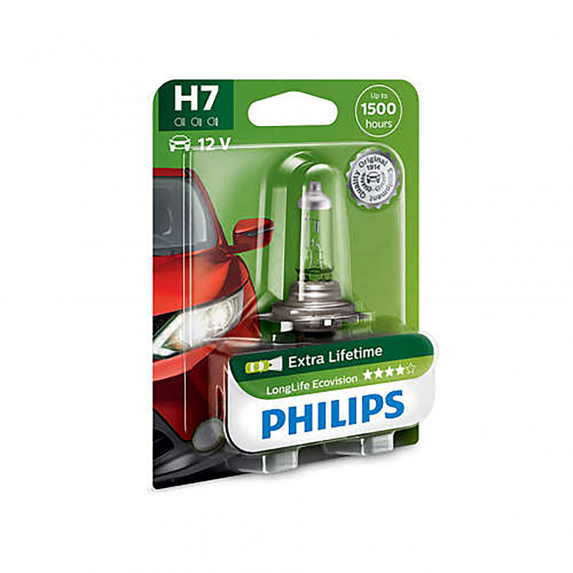 12972LLECOB1 (PHILIPS) H7 LongLife Ecovision 12V 55W PX26d Blst. 1 pc. — фото товара №2