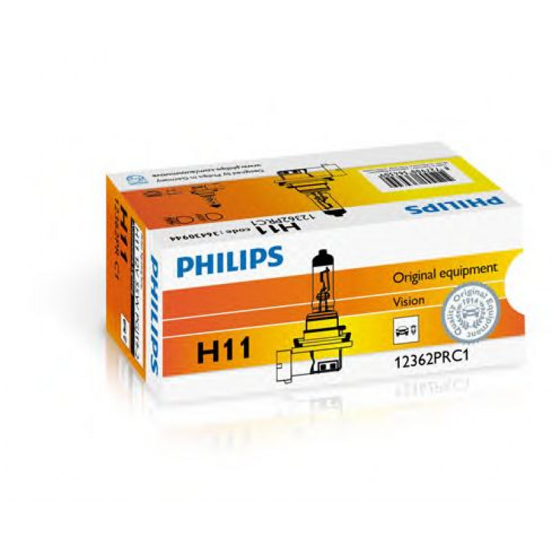 12362PRC1 (PHILIPS) H11 Vision 12V 55W PGJ19-2 — фото товара №1