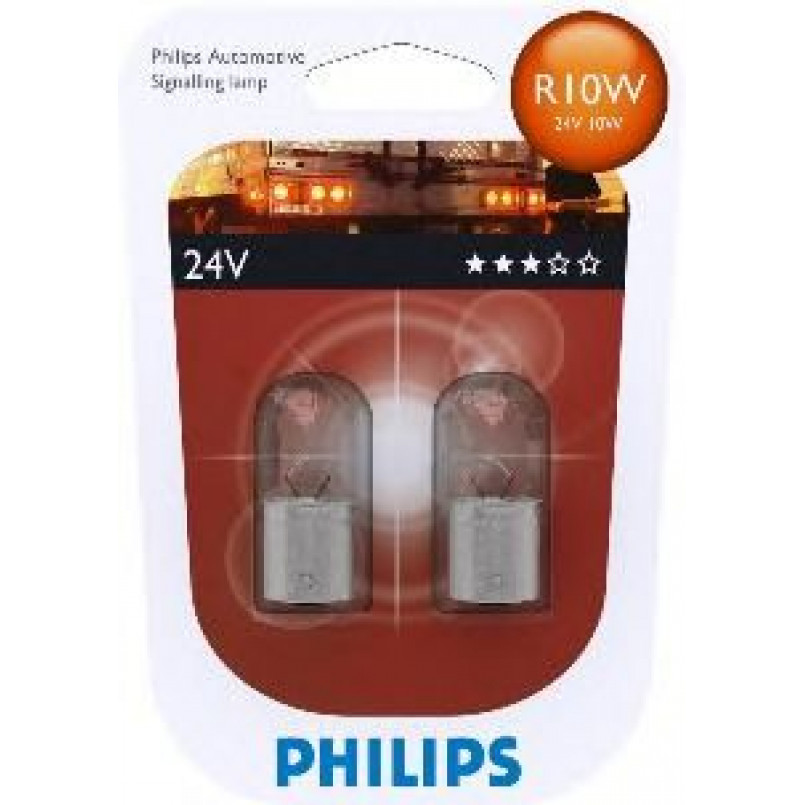 13814B2 (PHILIPS) R10W 24V 10W BA15s — фото товара №1