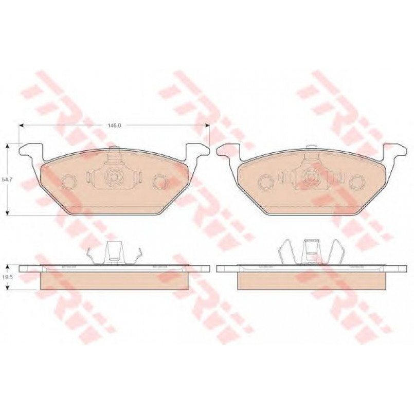 GDB1984  TRW - Гальмівні колодки до дисків — фото товара №2