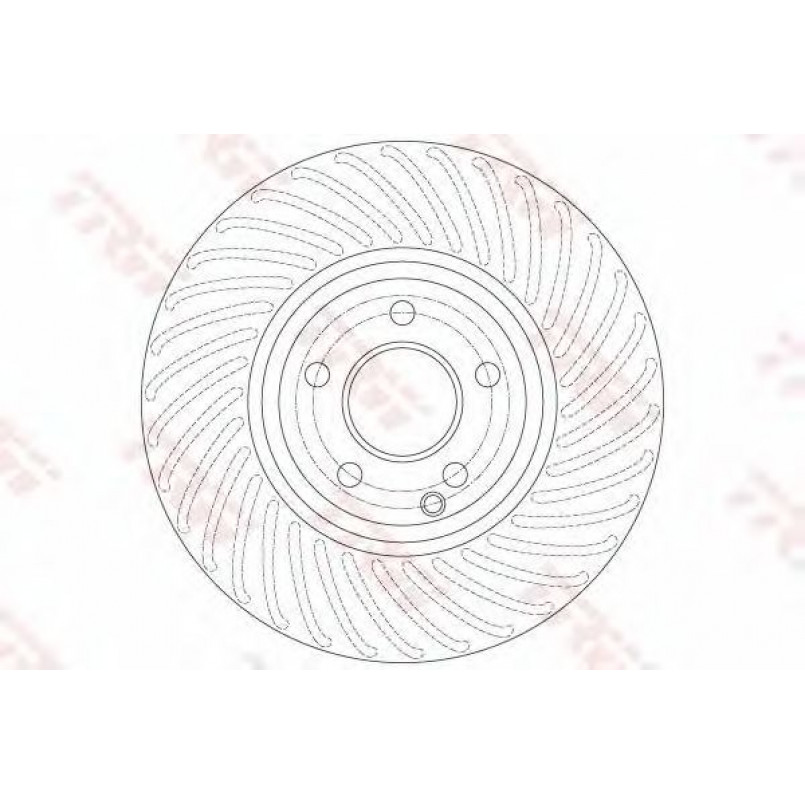 DF6195S  TRW - Гальмівний диск — фото товара №1