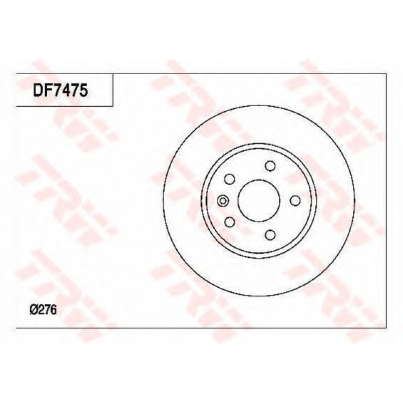 DF7475  TRW - Гальмівний диск — фото товара №2