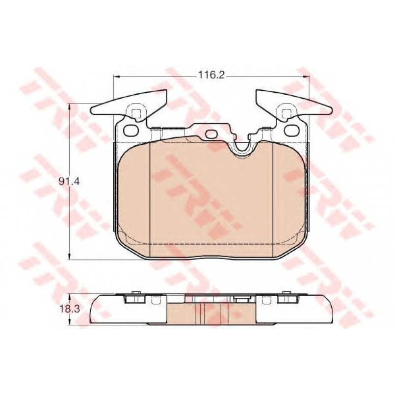 GDB1943  TRW - Гальмівні колодки до дисків — фото товара №1
