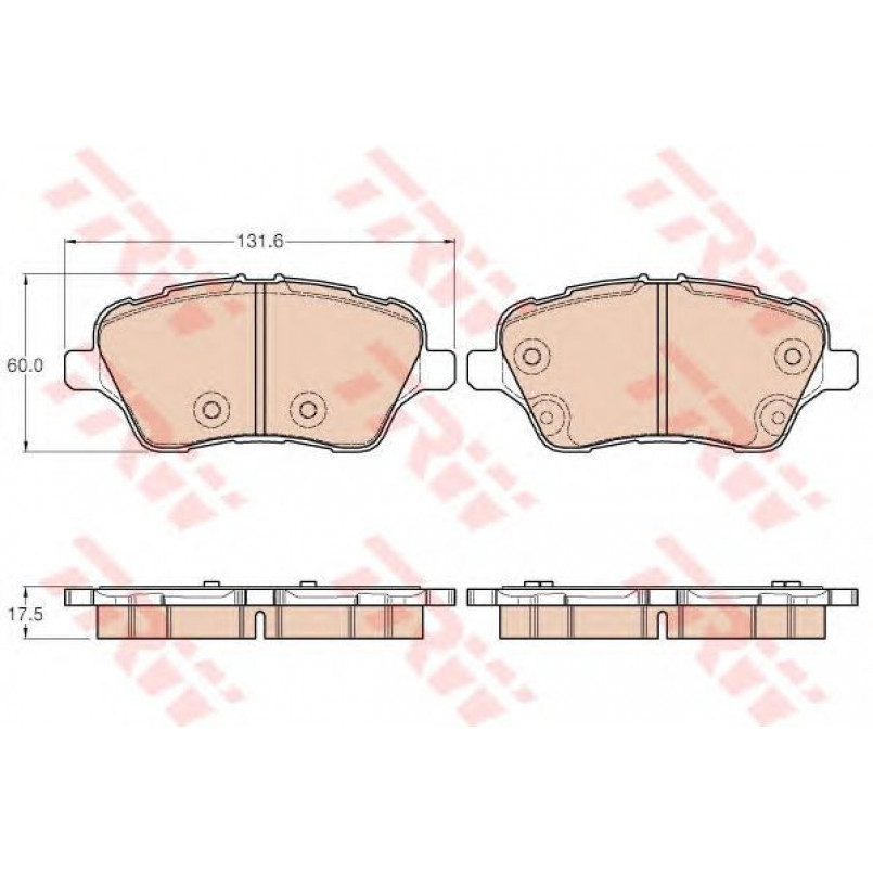 GDB1959  TRW - Гальмівні колодки до дисків — фото товара №1