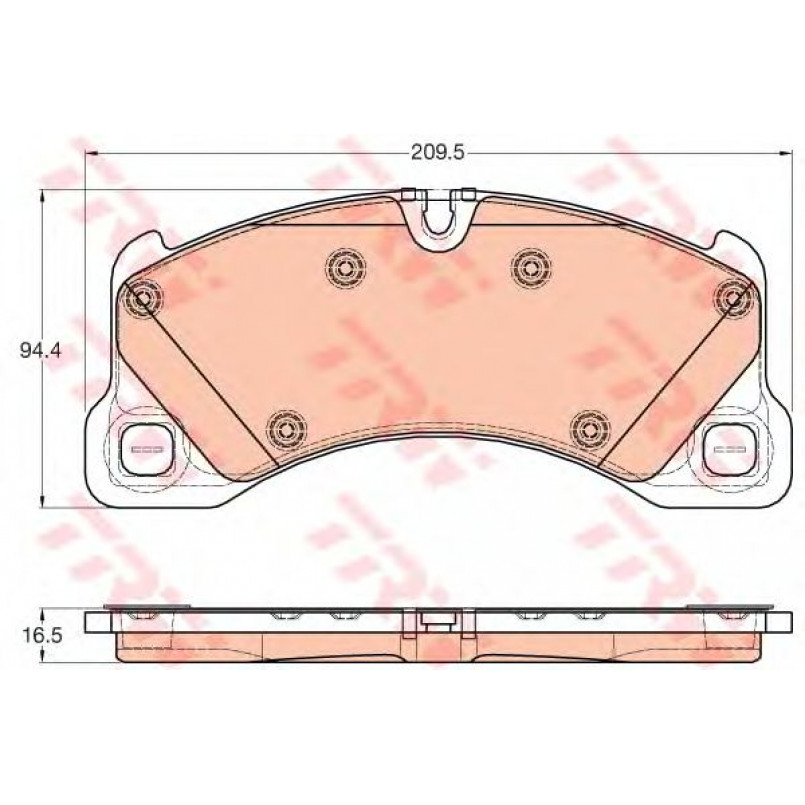GDB1969  TRW - Гальмівні колодки до дисків — фото товара №1