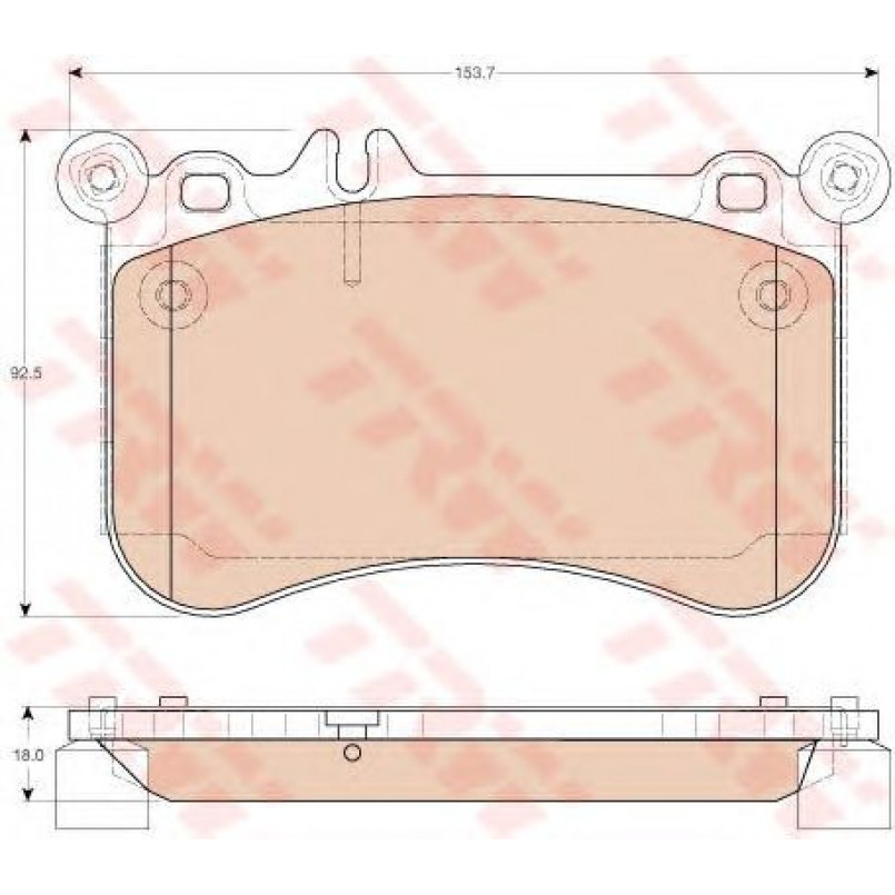 GDB1972  TRW - Гальмівні колодки до дисків — фото товара №1