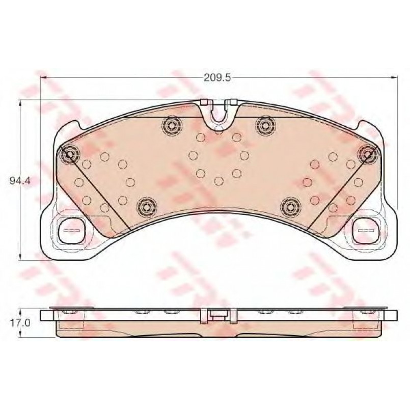 GDB2004  TRW - Гальмівні колодки до дисків — фото товара №1