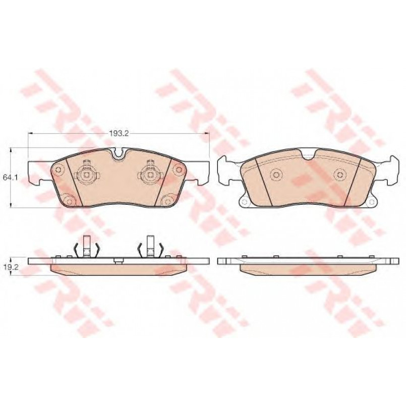 GDB1955  TRW - Гальмівні колодки до дисків — фото товара №1