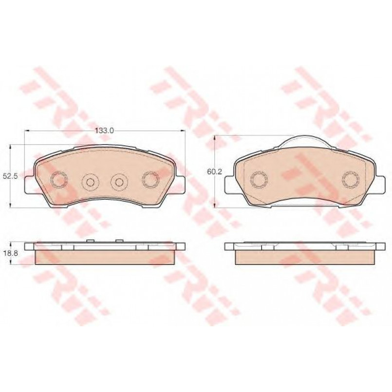 GDB1992  TRW - Гальмівні колодки до дисків — фото товара №1