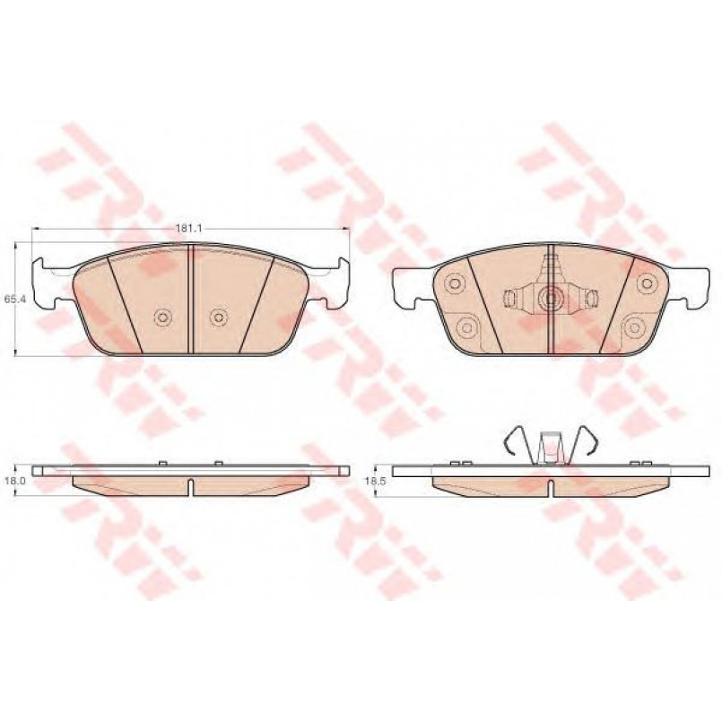 GDB2009  TRW - Гальмівні колодки до дисків — фото товара №1