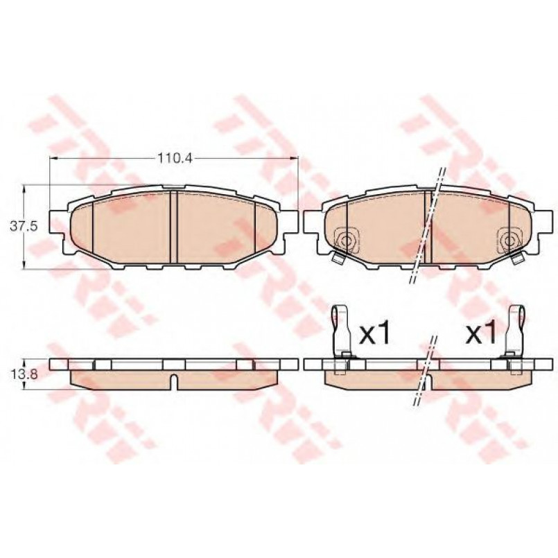 GDB3568  TRW - Гальмівні колодки до дисків — фото товара №1