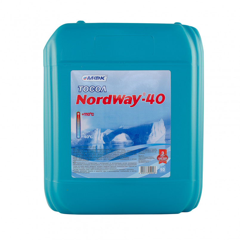 Тосол NordWay-40 ECO (-25С), 8,4кг — фото товара №1