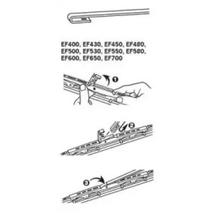 TRICO ExactFit  Щітка склоочисника ,каркасна OEМ (430мм) — фото товара №6