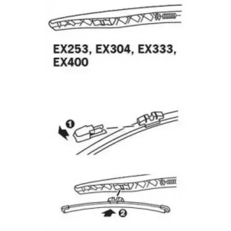 TRICO ExactFit Rear Щітка склоочисника ,задня OEM (400мм) — фото товара №6