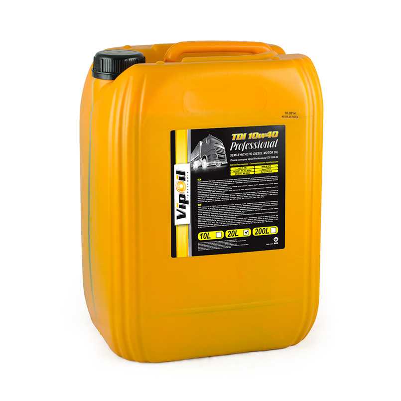 VipOil Professional TDI 10W-40 CI-4/SL, 20L — фото товара №2