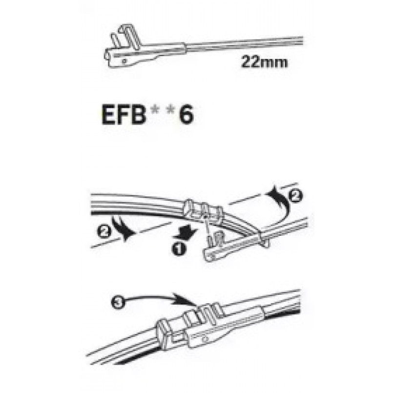 TRICO ExactFit Flat Щітка склоочисника ,безкаркасна OEM (530мм) — фото товара №2