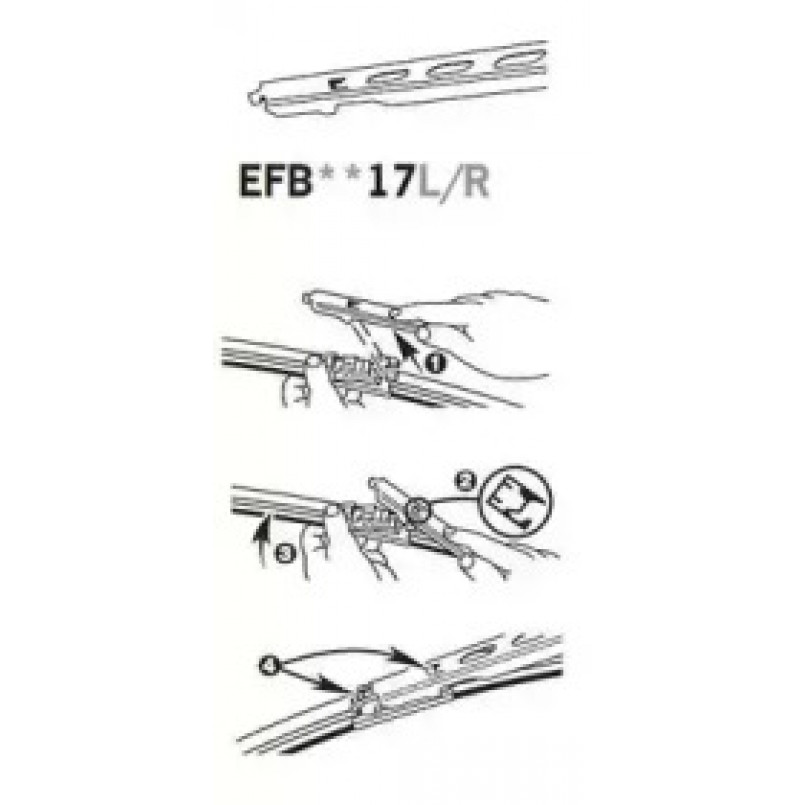 TRICO ExactFit Flat Щітка склоочисника ,безкаркасна OEM (550мм) — фото товара №4
