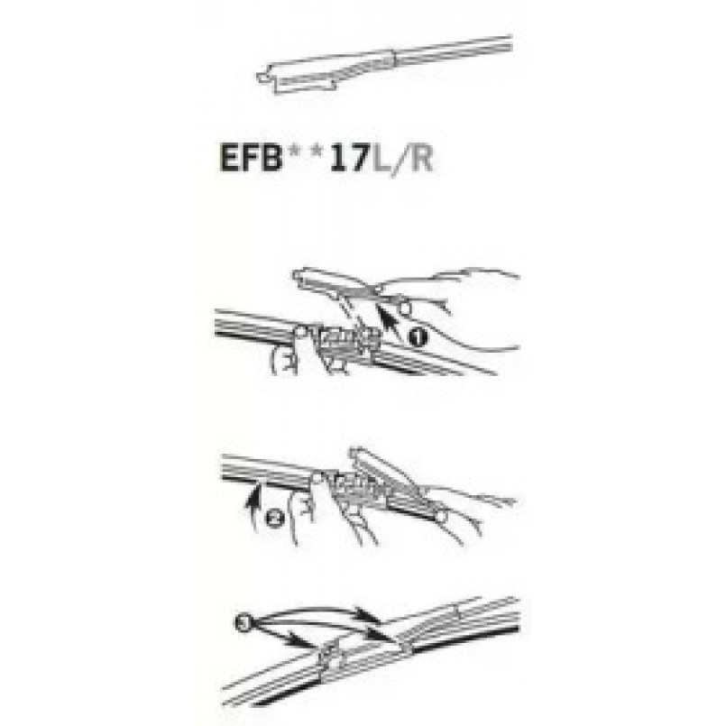 TRICO ExactFit Flat Щітка склоочисника ,безкаркасна OEM (730мм) — фото товара №5