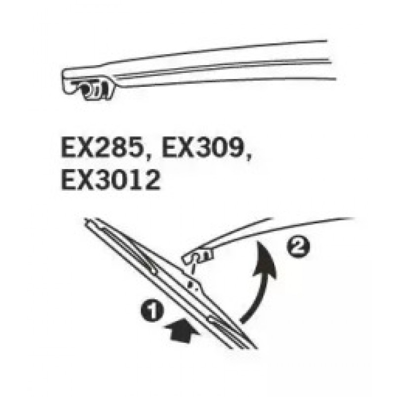 TRICO ExactFit Rear Щітка склоочисника ,задня OEM (300мм) — фото товара №5