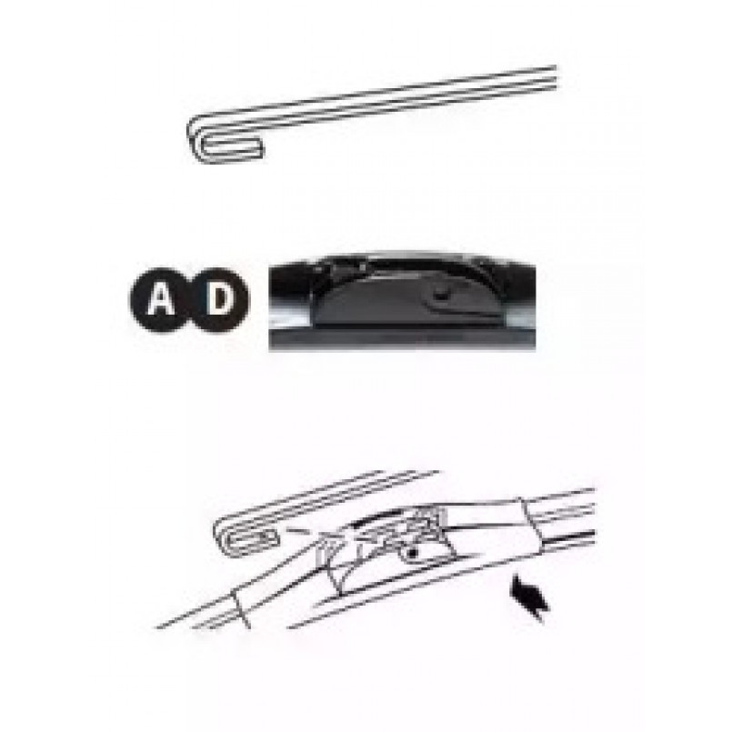 Trico Force Щітка склоочисника ,безкаркасна,мультикріплення  (530мм) — фото товара №5