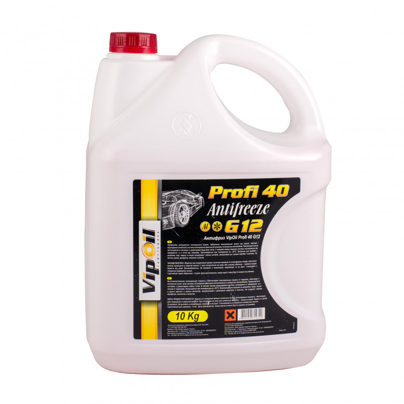 Антифриз VipOil G12 Profi 40 (червоний), 10кг х2 — фото товара №1