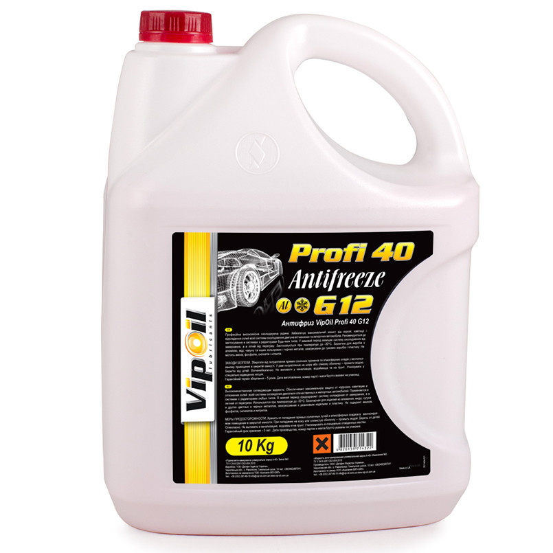 Антифриз VipOil G12 Profi 40 (червоний), 10кг х2 — фото товара №2