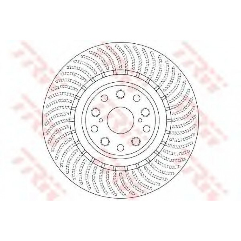 DF6489S  TRW - Гальмівний диск (лівий) — фото товара №1