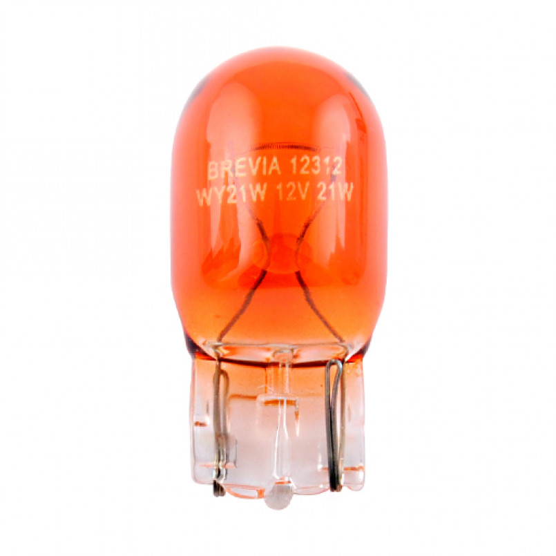 BREVIA Автолампа WY21W 12V 21W WX3x16d AMBER CP HALOGEN — фото товара №2