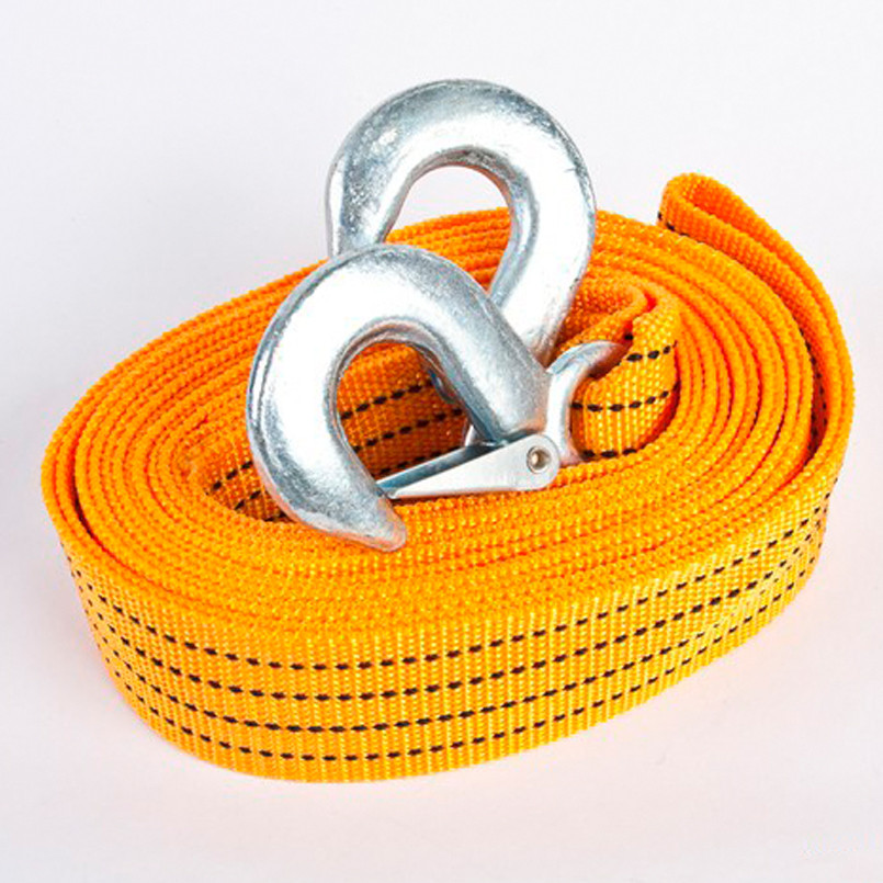 CARLIFE  Трос стрічковий, з металевими гачками 3т,4,5м.,блістер  — фото товара №1