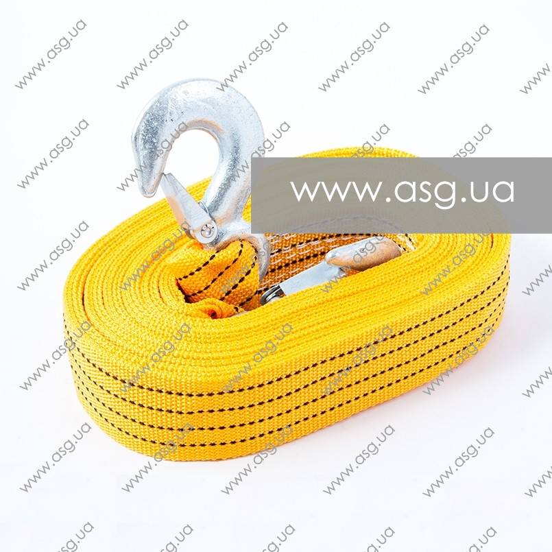 CARLIFE Трос стрічковий, з металевими гачками 4,5т,5м.,сумочка поліетил. — фото товара №2