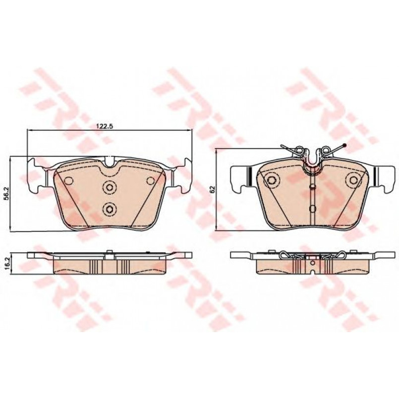 GDB2071  TRW - Гальмівні колодки до дисків — фото товара №1