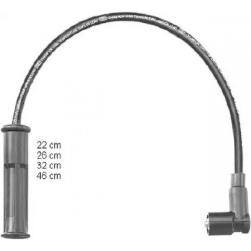 CLS076 (Champion) Комплект проводів запалювання — фото товара №2