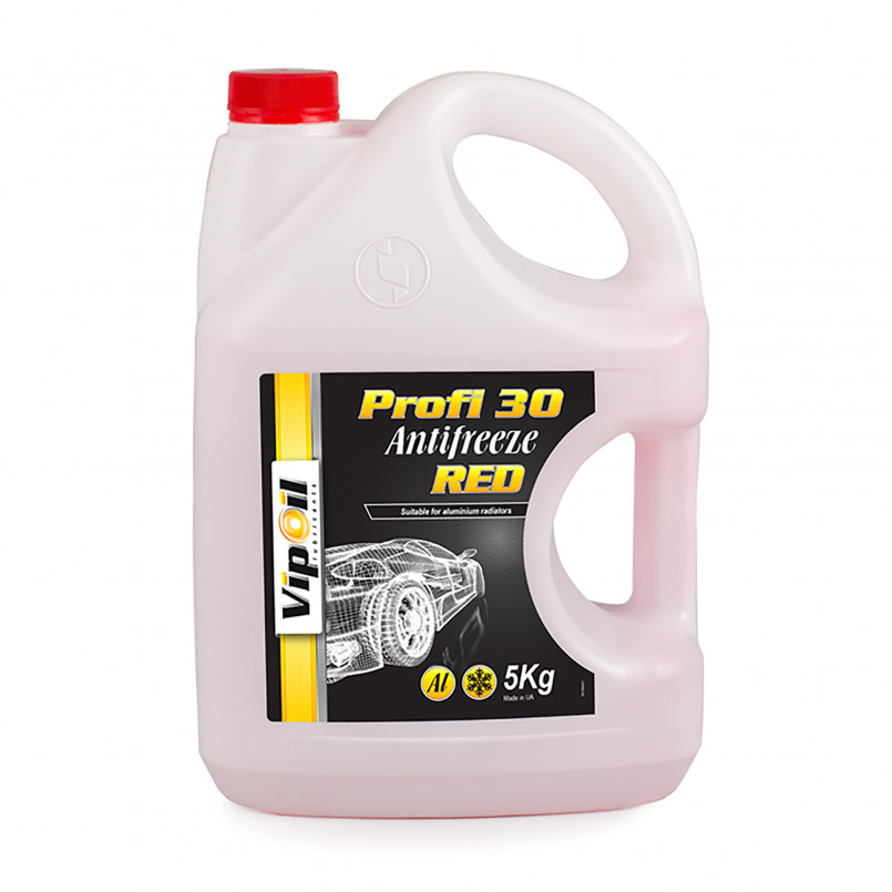 Антифриз VipOil Profi 30 Red (червоний) 5кг х4 — фото товара №1