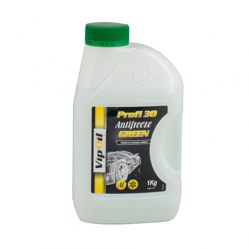 Антифриз VipOil Profi 30 Green (зелений) 1кг х8 — фото товара №1